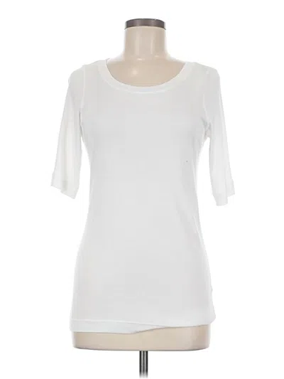 Pre-owned Caslon Short Sleeve T-shirt In White