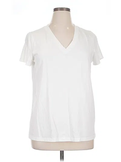 Pre-owned Caslon Short Sleeve T-shirt In White