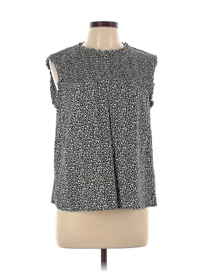 Pre-owned Caslon Sleeveless Blouse In Black
