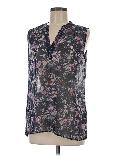Pre-owned Caslon Sleeveless Blouse In Black