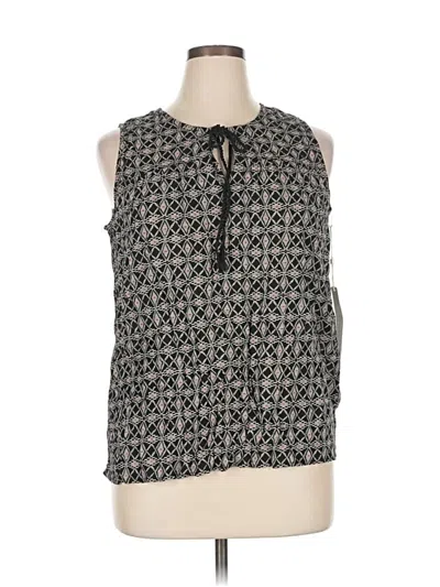 Pre-owned Caslon Sleeveless Blouse In Gray