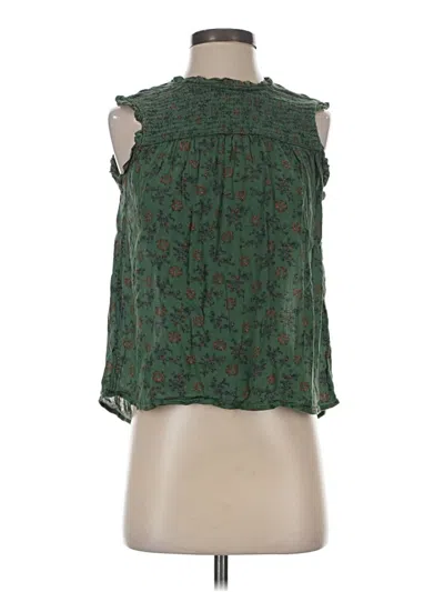 Pre-owned Caslon Sleeveless Blouse In Green