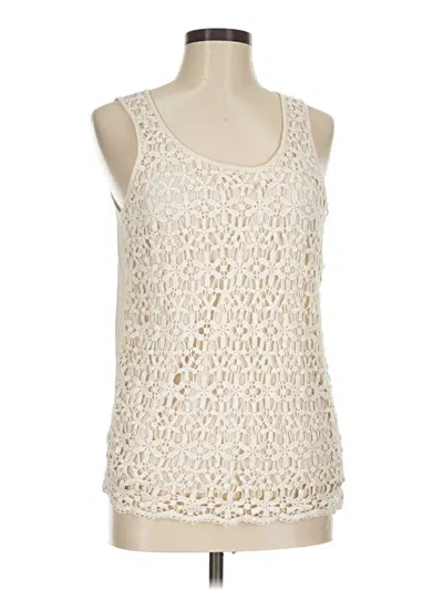 Pre-owned Caslon Sleeveless Blouse In Ivory