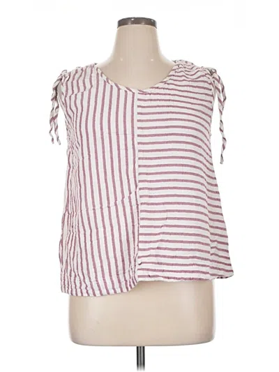 Pre-owned Caslon Sleeveless Blouse In Pink