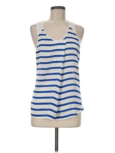 Pre-owned Caslon Sleeveless Top Blue Halter Neckline Tops