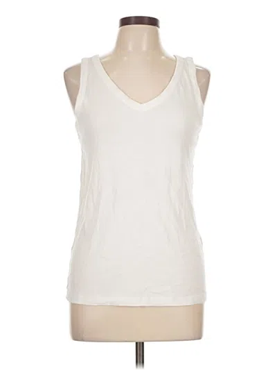 Pre-owned Caslon Sleeveless T-shirt In White