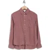 Caslon ® Split Back Tencel® Lyocell Button-up Shirt In Purple Taupe