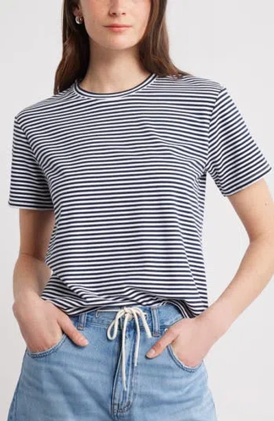 Caslon ® Stripe Crop T-shirt