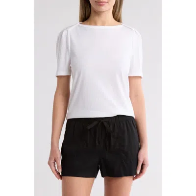 Caslon ® Stripe Envelope Neck Knit Top