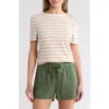 Caslon ® Stripe Envelope Neck Knit Top In Multi