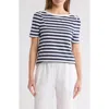 Caslon ® Stripe Envelope Neck Knit Top