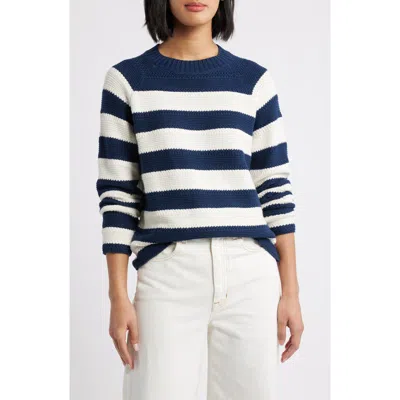 Caslon ® Stripe Lightweight Mix Stitch Sweater