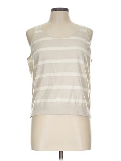 Pre-owned Caslon Sweater Vest In Tan