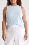 Caslon ® Swing Crewneck Tank In Blue Skyway