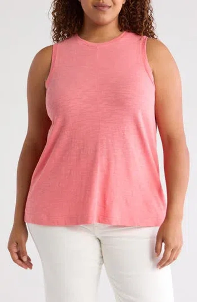 Caslon ® Swing Crewneck Tank In Coral Rose Tea