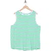 Caslon ® Swing Tank In Green Celtic- White Stripe