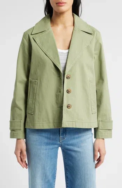 Caslon ® Swing Trench Coat In Green