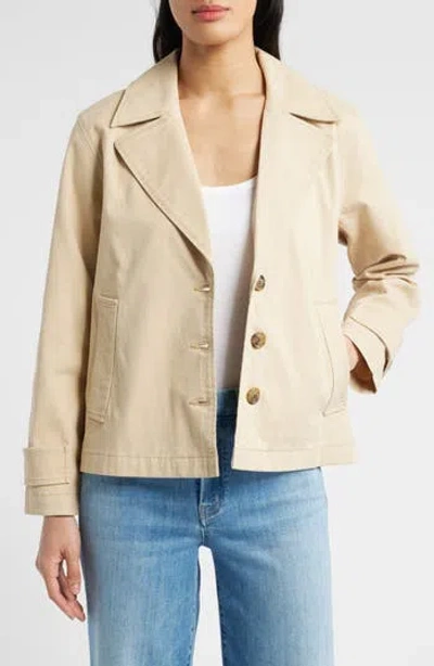 Caslon ® Swing Trench Coat In Brown