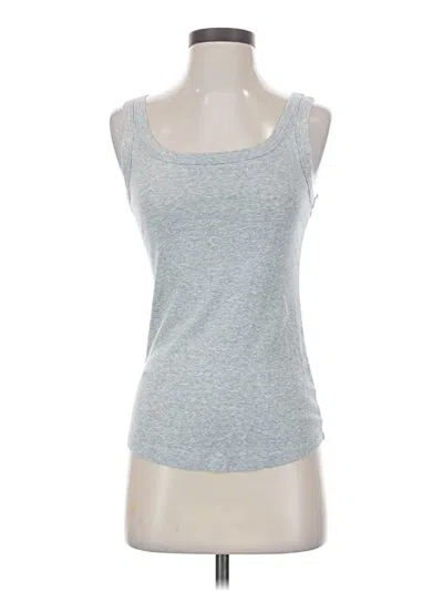 Pre-owned Caslon Tank Top Gray Strapless Neckline Tops