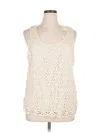 Caslon Tank Top Ivory Halter Neckline Tops In Neutral