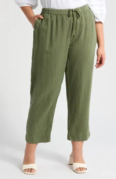 Caslon ® Tapered Linen Pants In Green