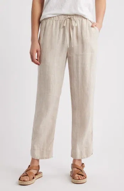 Caslon ® Tapered Linen Pants In Neutral