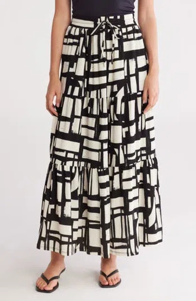 Caslon ® Tiered Drawstring Maxi Skirt In Multi