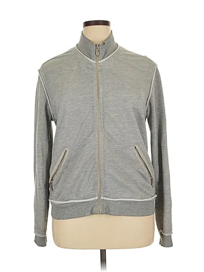 Pre-owned Caslon Track Jacket In Gray