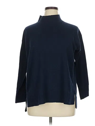 Pre-owned Caslon Turtleneck Sweater In Blue