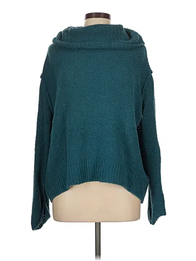 Pre-owned Caslon Turtleneck Sweater In Blue