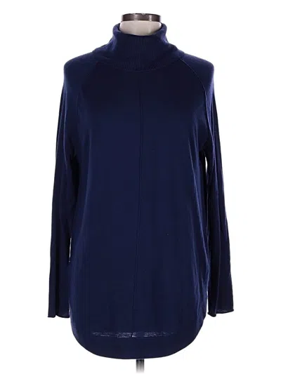 Pre-owned Caslon Turtleneck Sweater In Blue