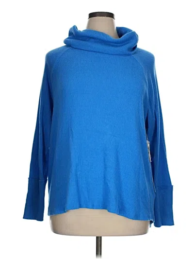 Pre-owned Caslon Turtleneck Sweater In Blue