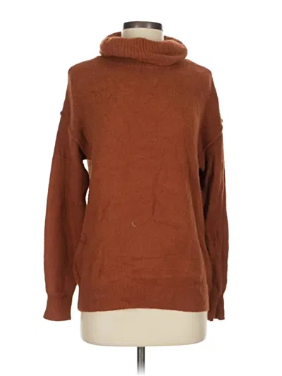 Pre-owned Caslon Turtleneck Sweater In Brown