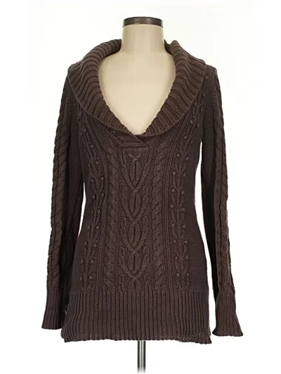 Pre-owned Caslon Turtleneck Sweater In Brown