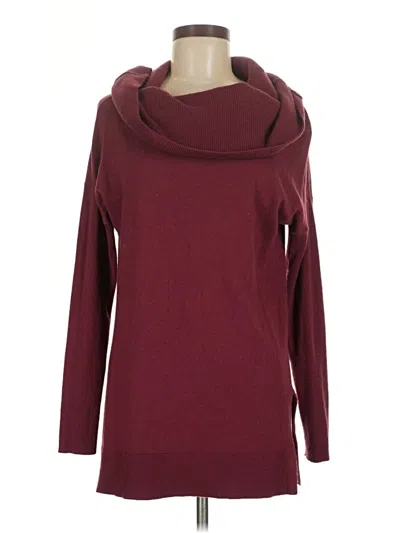 Pre-owned Caslon Turtleneck Sweater In Burgundy