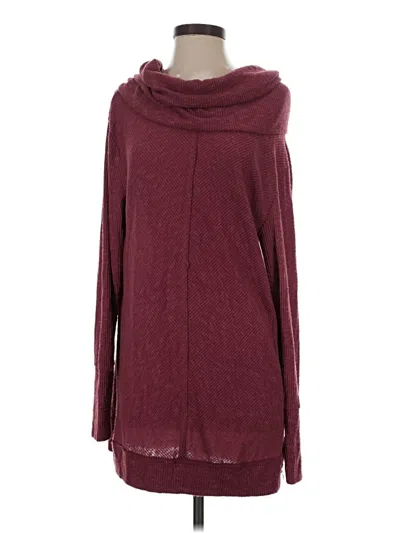 Pre-owned Caslon Turtleneck Sweater In Burgundy