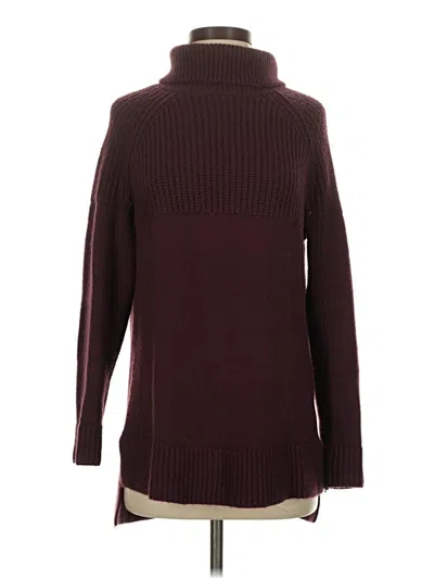 Pre-owned Caslon Turtleneck Sweater In Burgundy