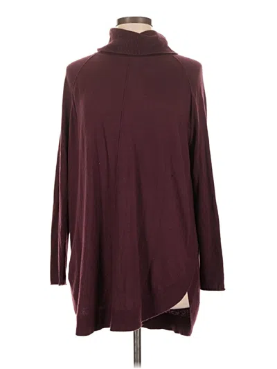 Pre-owned Caslon Turtleneck Sweater In Burgundy