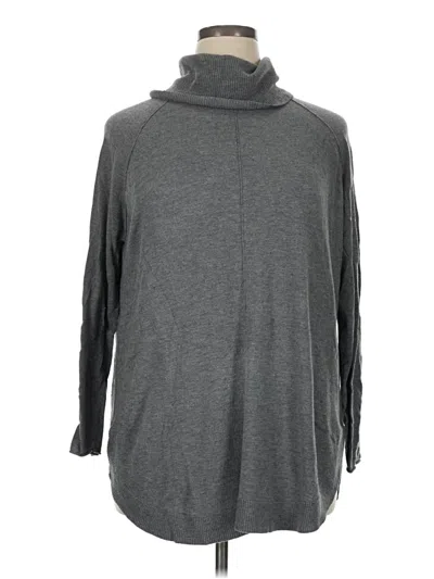 Pre-owned Caslon Turtleneck Sweater In Gray