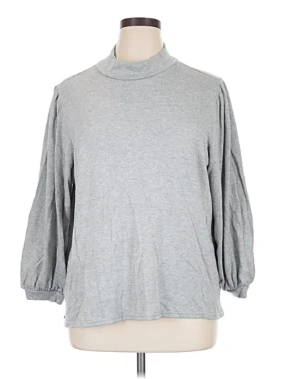 Pre-owned Caslon Turtleneck Sweater In Gray