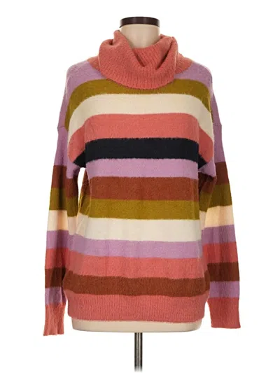Pre-owned Caslon Turtleneck Sweater In Pink