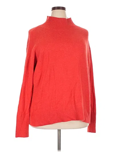 Pre-owned Caslon Turtleneck Sweater In Red