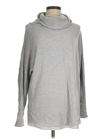 Pre-owned Caslon Turtleneck Sweater In Silver