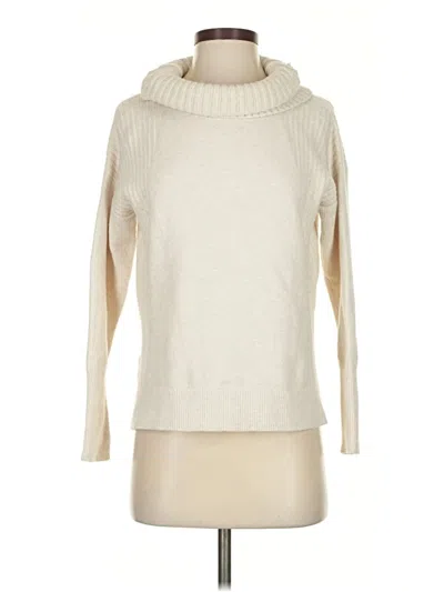 Pre-owned Caslon Turtleneck Sweater In White