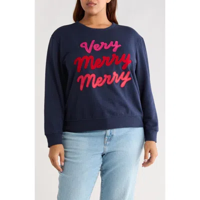 Caslon ® Very Merry Merry Sweatshirt In Multi