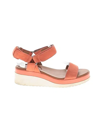 Pre-owned Caslon Wedges In Orange
