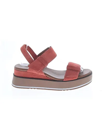Pre-owned Caslon Wedges In Red