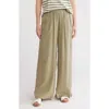 Caslon ® Wide Leg Tencel™ Lyocell Pants In Olive Acorn