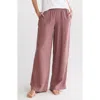 Caslon ® Wide Leg Tencel™ Lyocell Pants In Purple Taupe