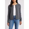 Caslon ® Wool & Cashmere Cardigan In Grey Dark Heather